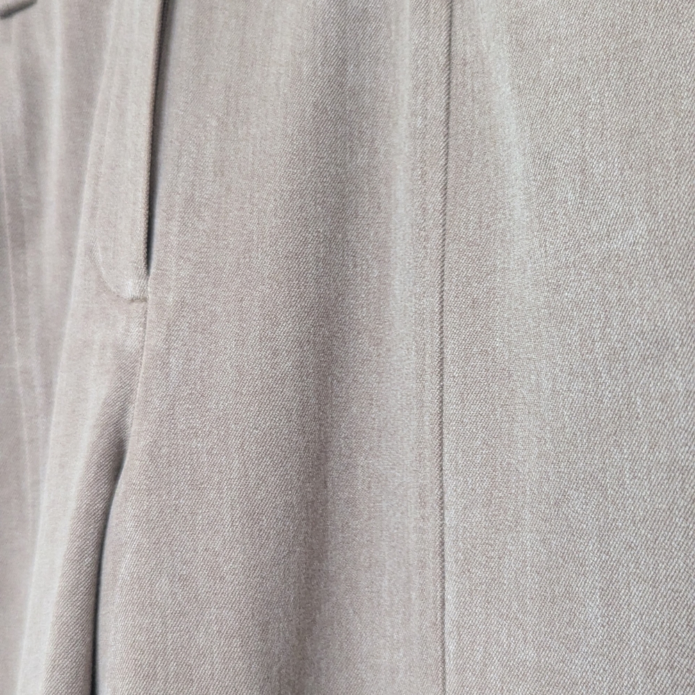Talbots Women's 12 Brown Pants tailored front seam classic professional office - Picture 3 of 13